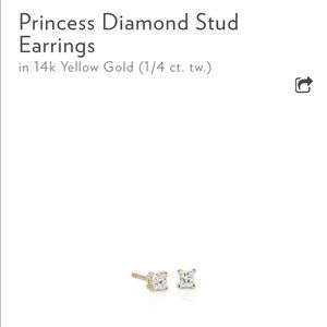 BLUE NILE Princess Stud Earrings